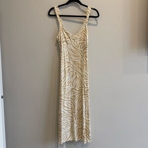 Zara Cream Zebra Print Dress